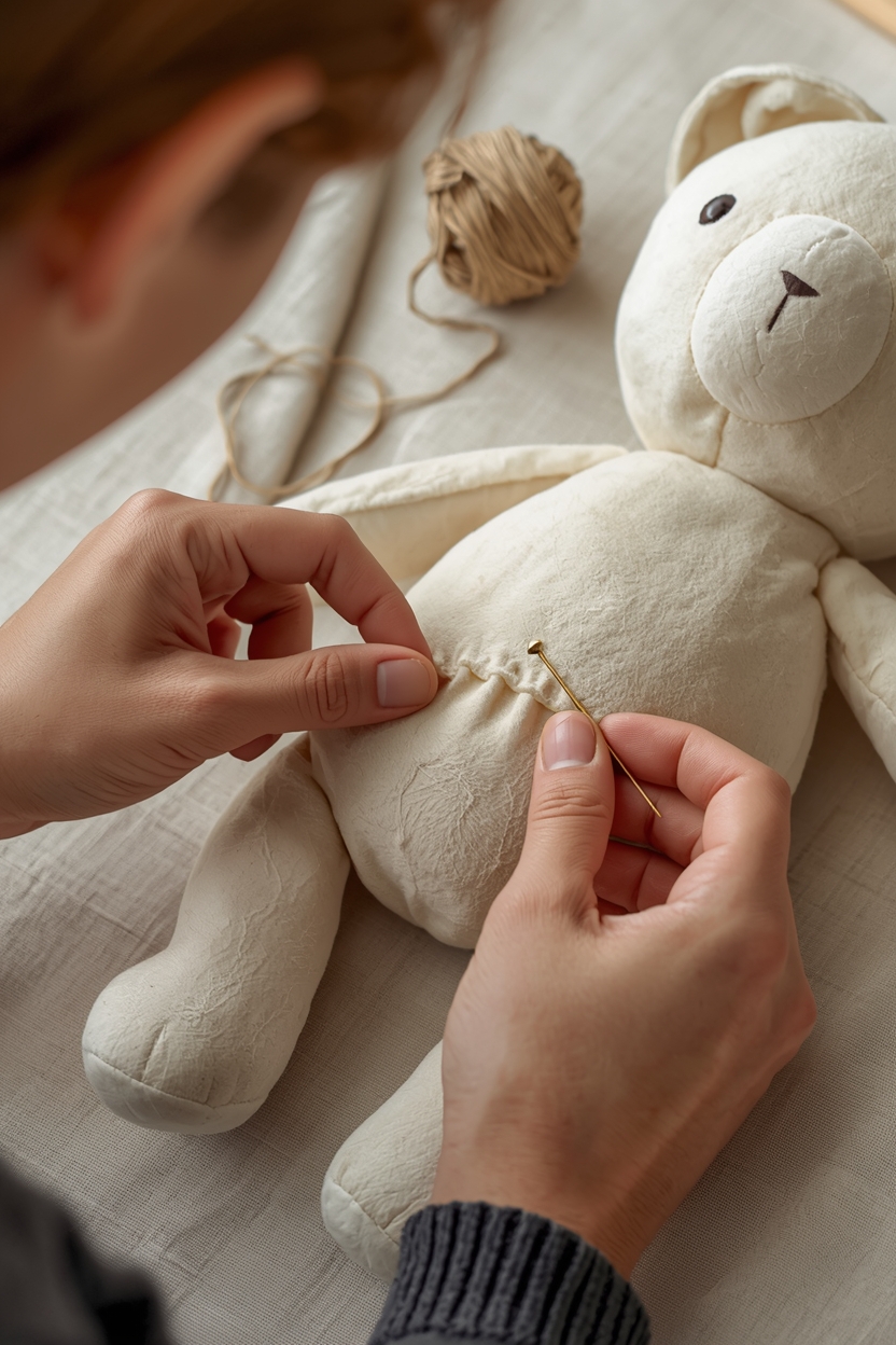 Doudou en cours de réparation
